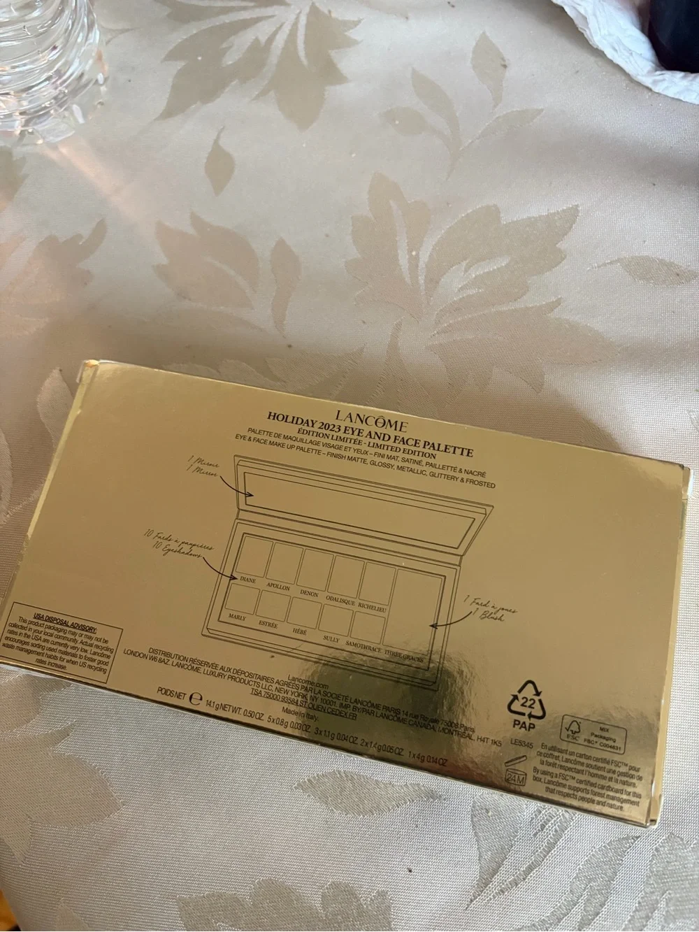 Gold Gift Box - Elegant Home Accent